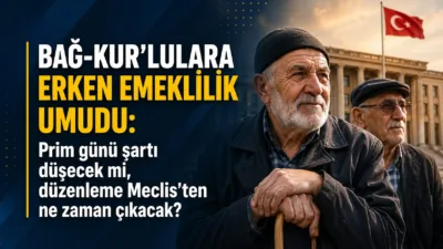Bağ-Kur’lu esnafın erken emeklilik beklentisi, prim günü sayısının 9 binden