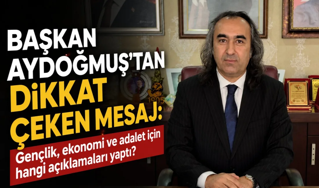 Gelecek Partisi Yozgat İl Başkanı Ömer Aydoğmuş, gençlerin iş bulmakta