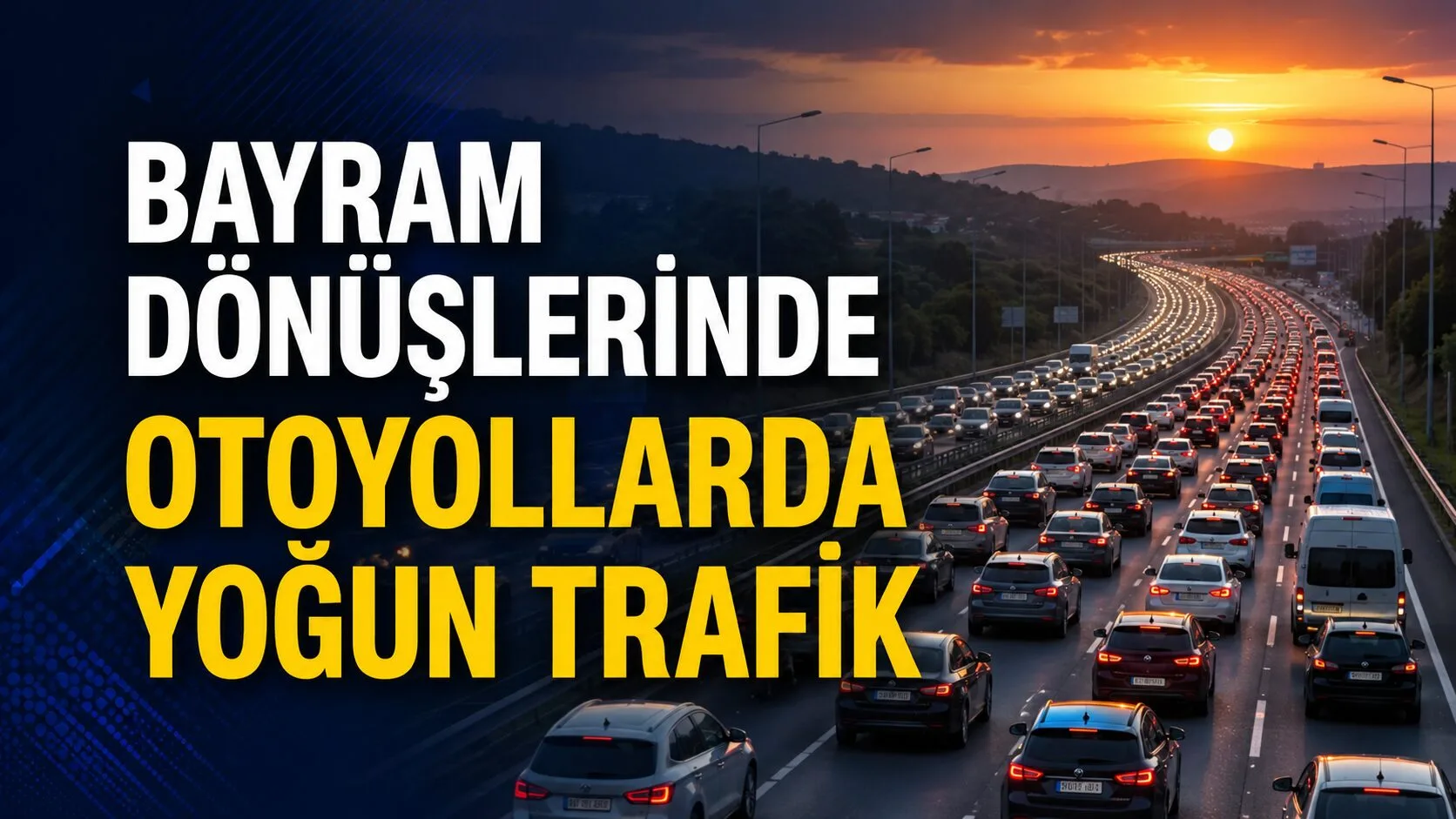 Kurban Bayramı sonrası tatilcilerin dönüşüyle birlikte Anadolu Otoyolu ve D-100