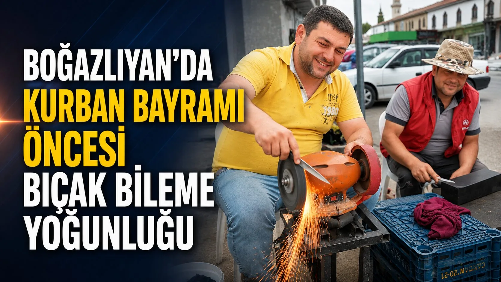 Boğazlıyan'da Kurban Bayramı hazırlıkları sürerken, Ali İhsan Eren ve Hüsamettin