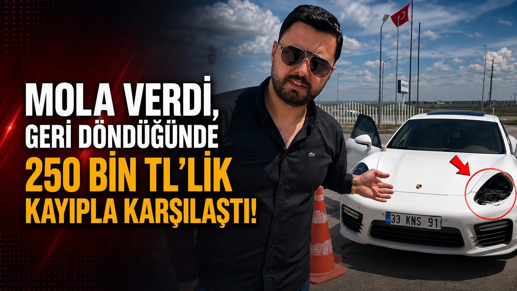 Bayram tatili için yola çıkan bir ailenin kısa süreli molası,