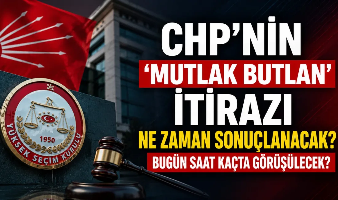 Yüksek Seçim Kurulu (YSK), CHP'nin 'mutlak butlan' kararına yaptığı itiraz