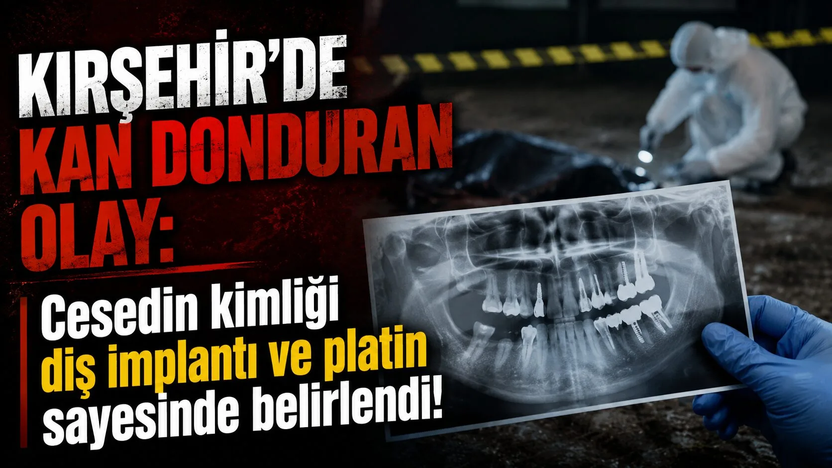 Kırşehir'in Mucur ilçesi ile Hacıbektaş ilçesi arasında yol kenarında bulunan