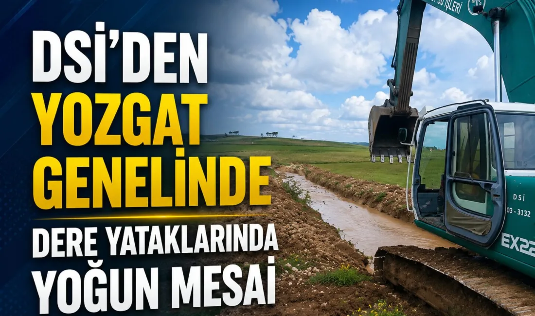 DSİ Şube Müdürlüğü ekipleri, yoğun yağışlar nedeniyle oluşabilecek su taşkınlarını
