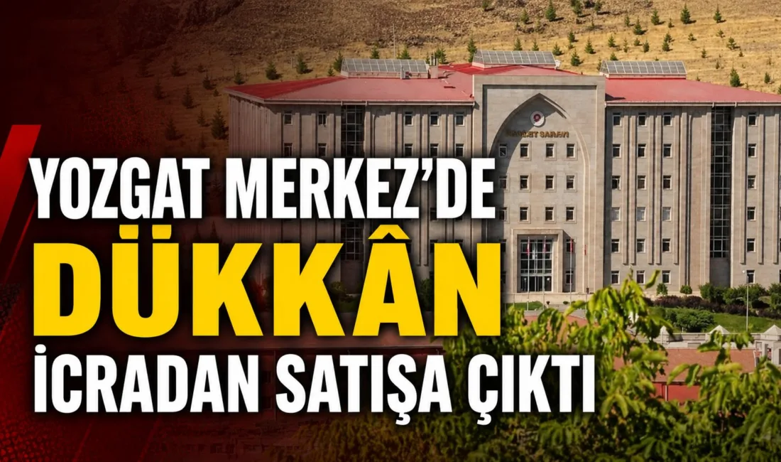 Yozgat Merkez Medrese Mahallesi’nde bulunan 161,75 metrekarelik dükkan vasıflı taşınmaz,