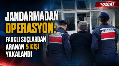 Yozgat İl Jandarma Komutanlığı’nın aranan şahıslara yönelik gerçekleştirdiği operasyonlarda çeşitli