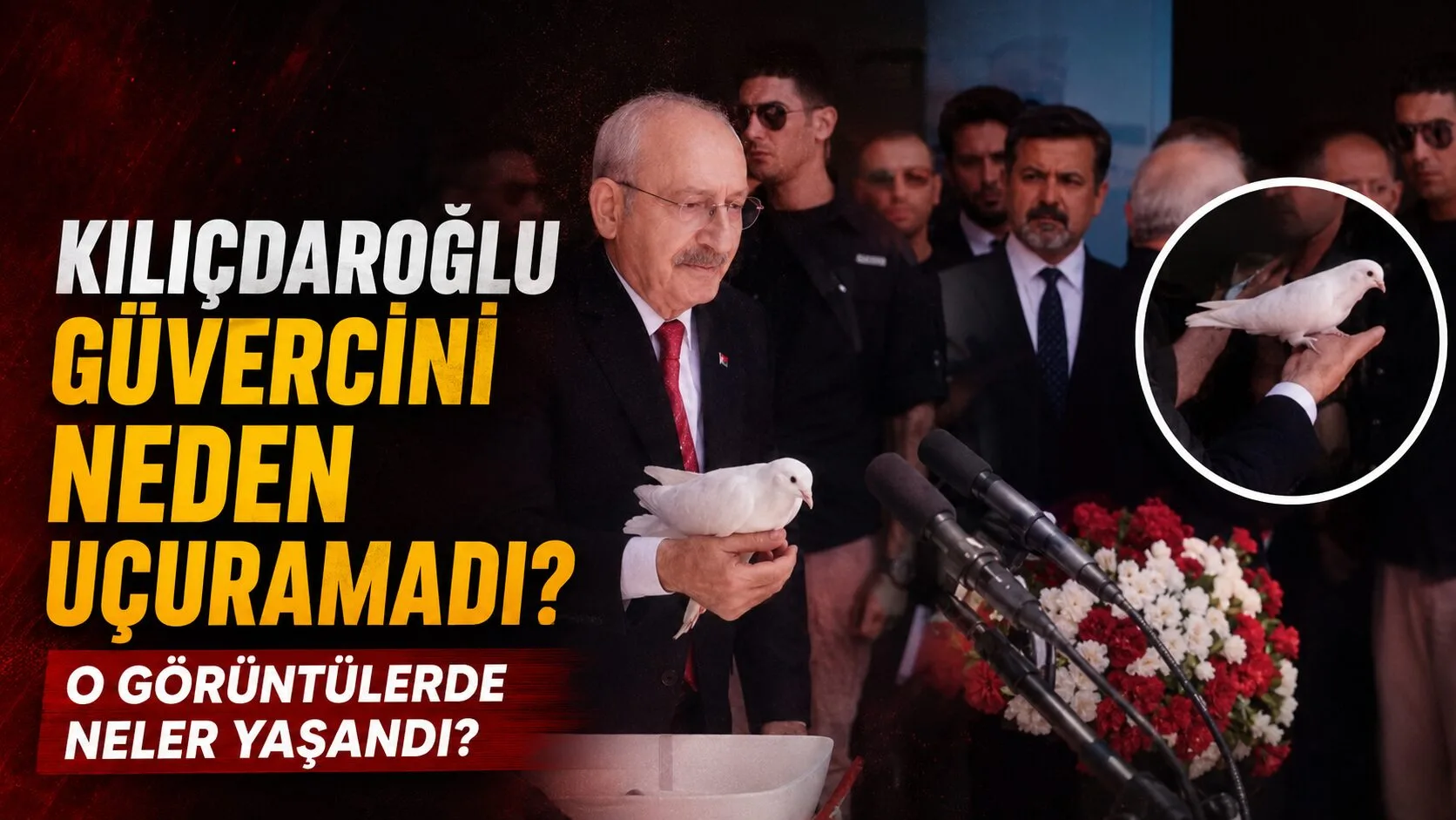 CHP Genel Merkezi'nde düzenlenen bayramlaşma programında beyaz güvercin uçurma girişiminde