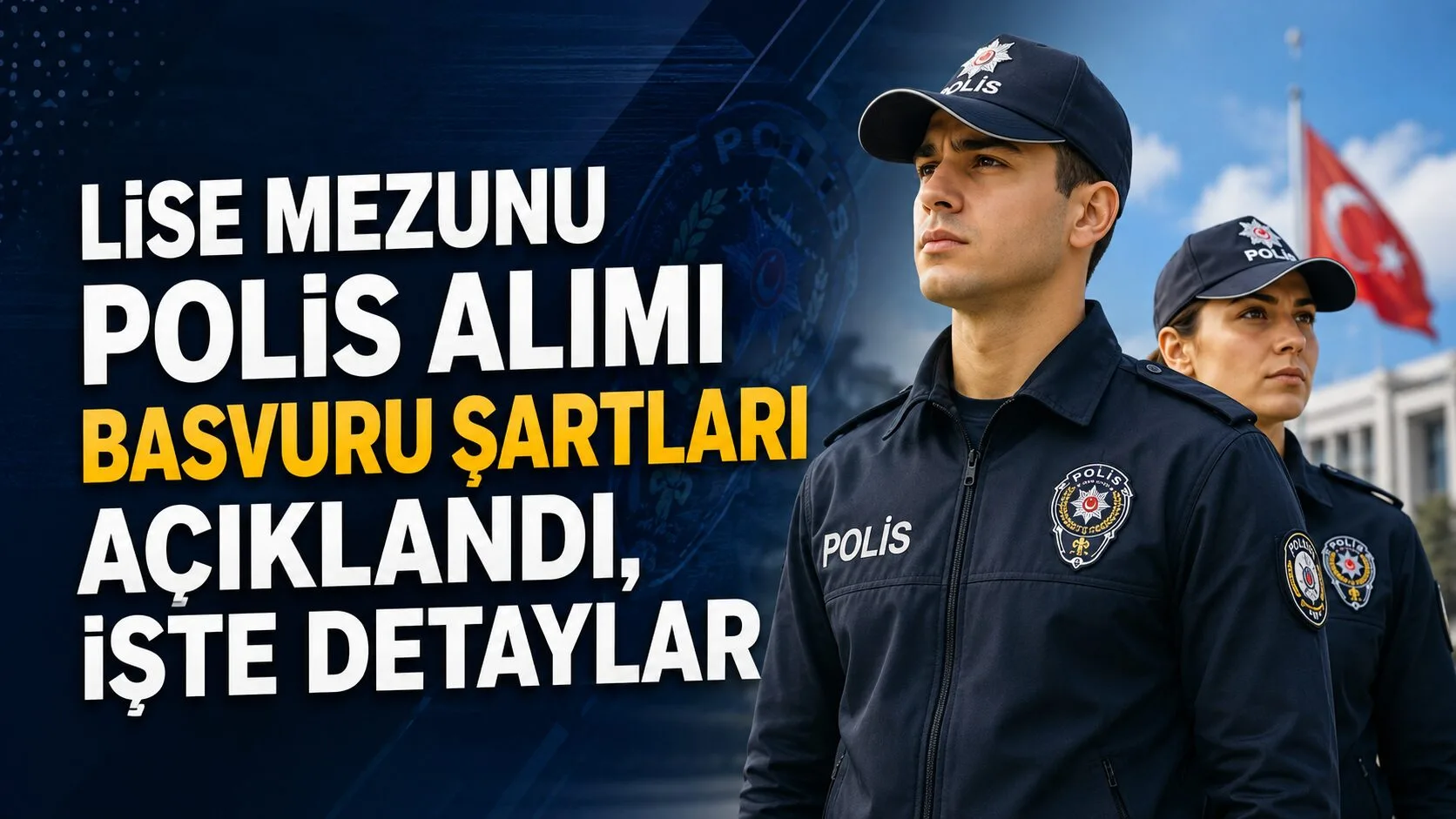 Lise mezunları arasından yapılacak polis alımı için başvuru şartları belli