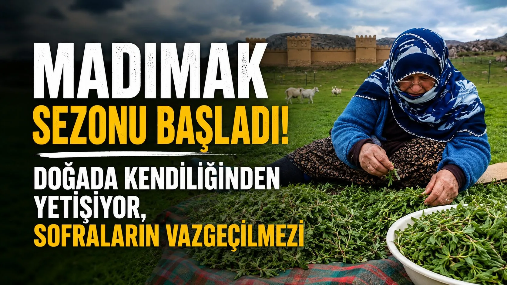 İlkbaharın gelmesiyle birlikte madımak yeniden toprak yüzüne çıktı. Yöre halkının