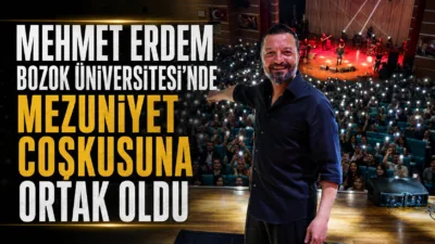 Ünlü sanatçı Mehmet Erdem, Bozok Üniversitesi Mezuniyet Etkinlikleri kapsamında sahne