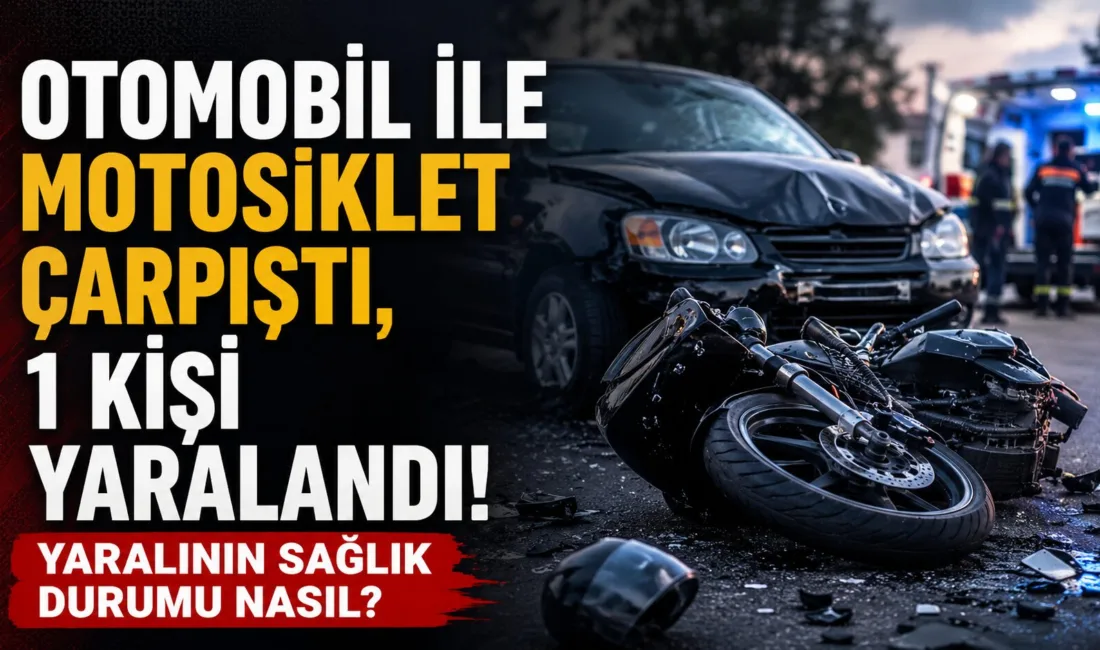 Kapaklı ilçesinde meydana gelen trafik kazasında motosiklet sürücüsü yaralandı. Olay,