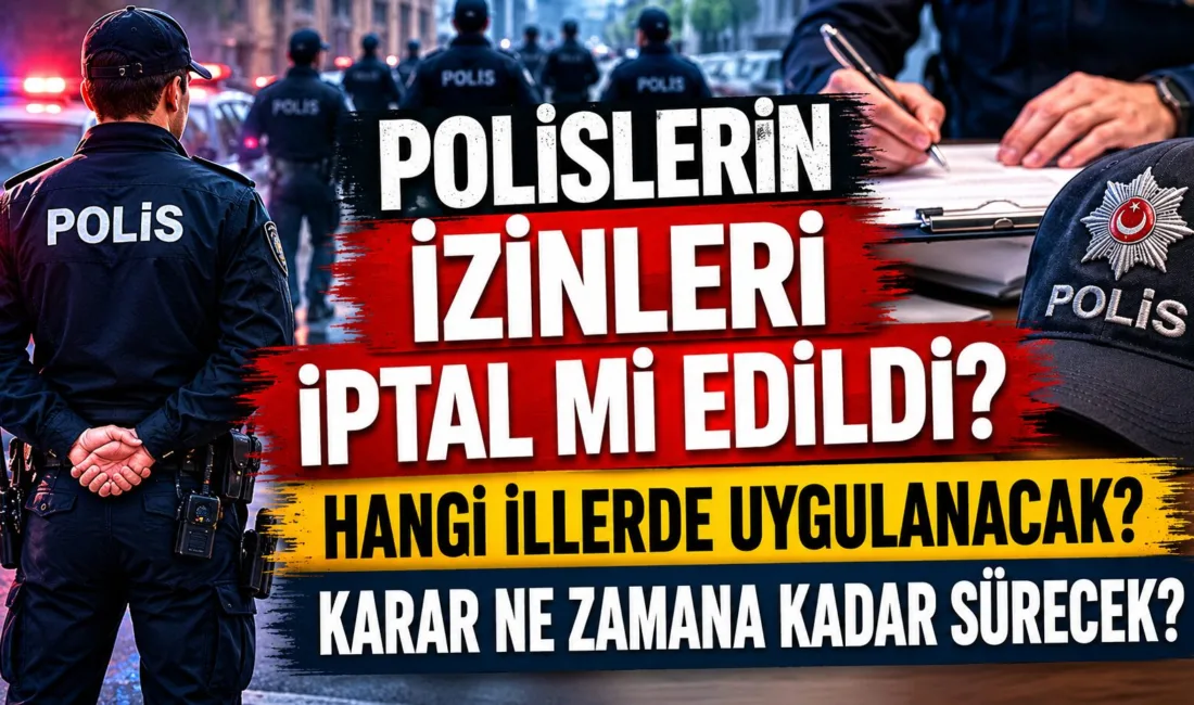 Sosyal medyada yayılan iddialarda, bazı illerde polislerin izinlerinin ikinci bir