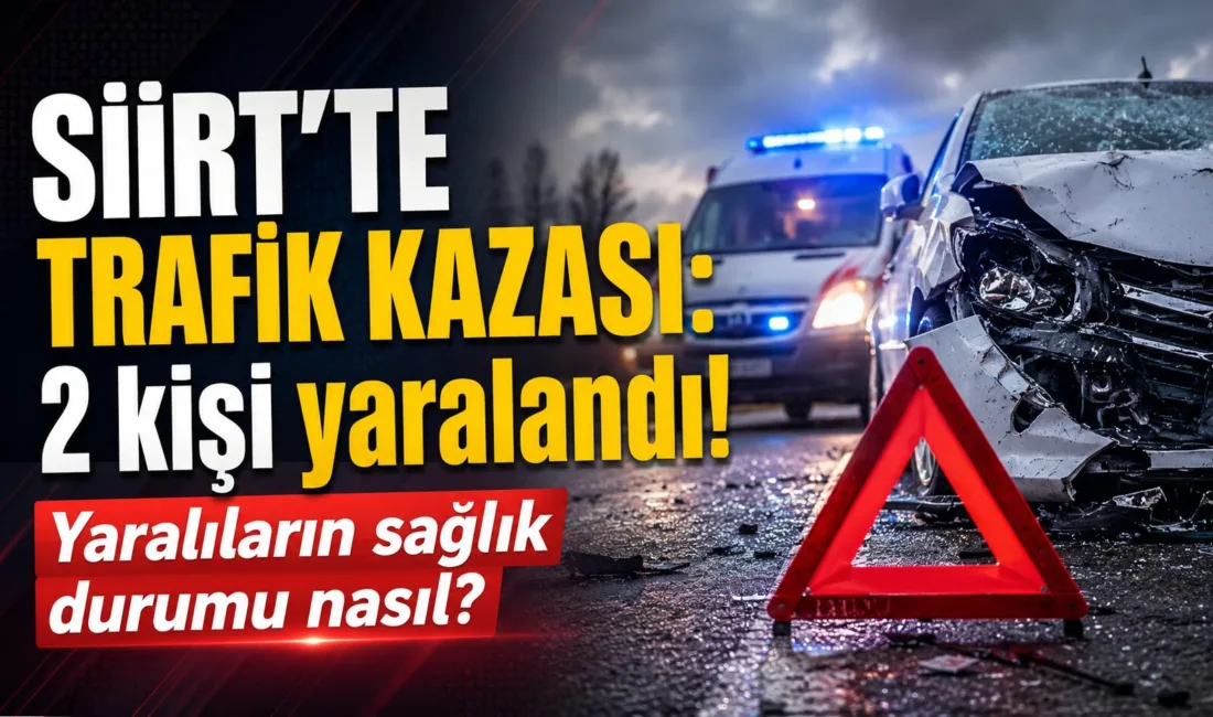 Siirt'te çevre yolu üzerinde meydana gelen trafik kazasında iki aracın