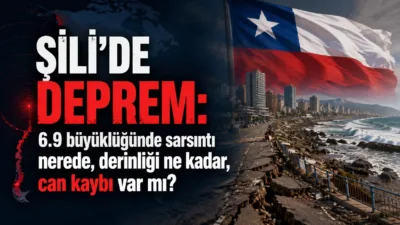 Şili'nin kuzeyinde, Calama kentinin 31 kilometre doğusunda 6.9 büyüklüğünde bir