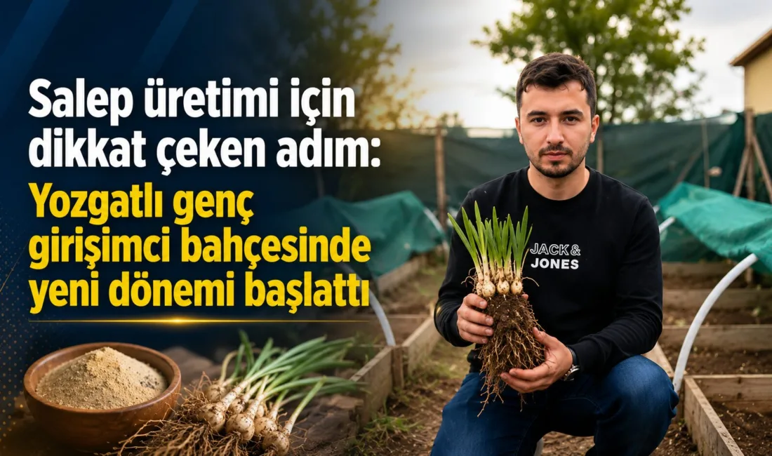 Salep üretiminde dışa bağımlılığı azaltabilecek bir deneme Yozgat'tan geldi. 26