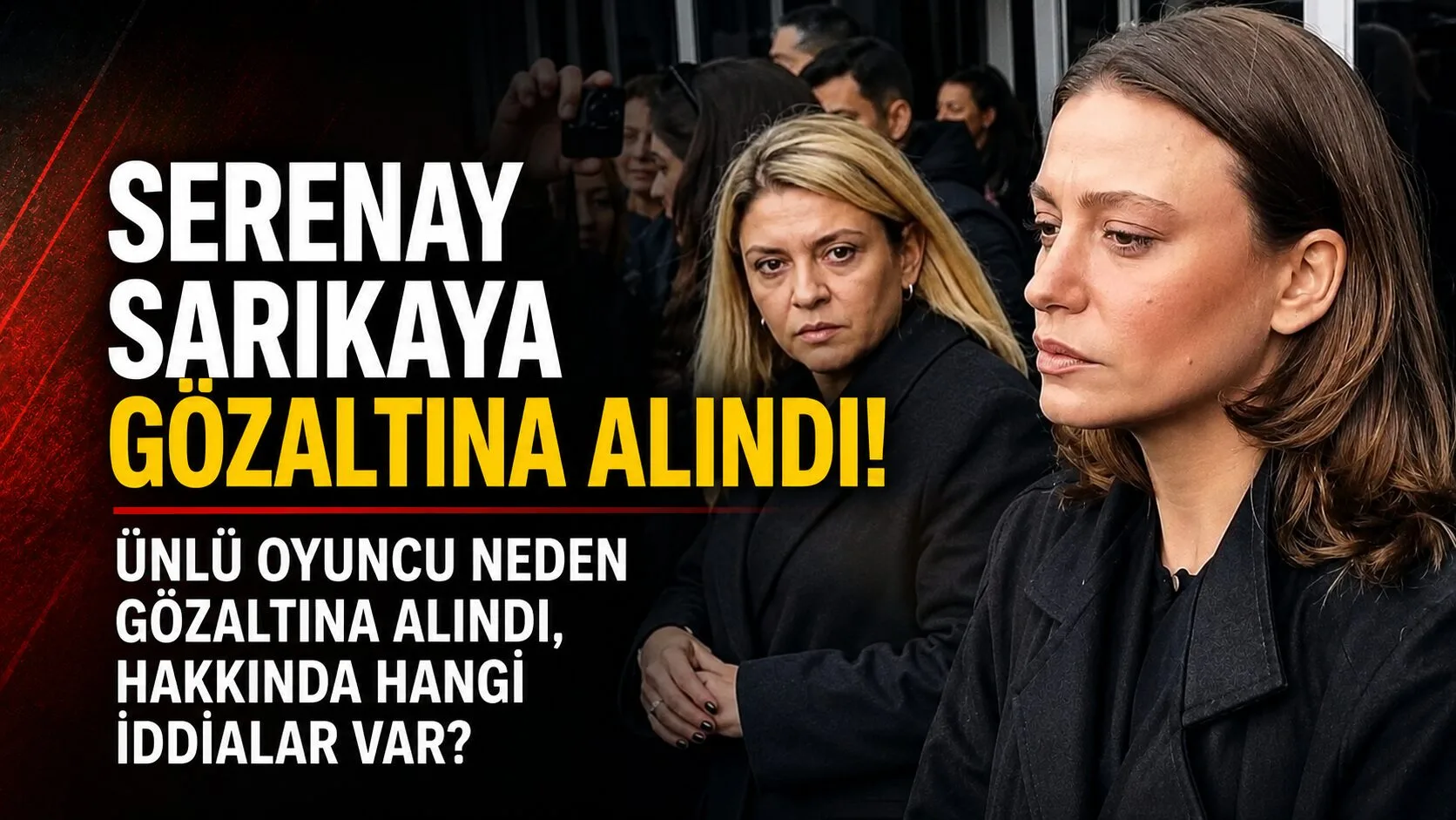 Bakırköy Cumhuriyet Başsavcılığı'nın başlattığı uyuşturucu soruşturması çerçevesinde oyuncu Serenay Sarıkaya,