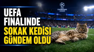 Tüpraş Park’ta gerçekleştirilen UEFA Avrupa Ligi finali öncesinde sahaya giren