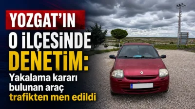 Yozgat’ın Yenifakılı ilçesinde jandarma ekiplerince yapılan yol kontrol uygulamasında, hakkında