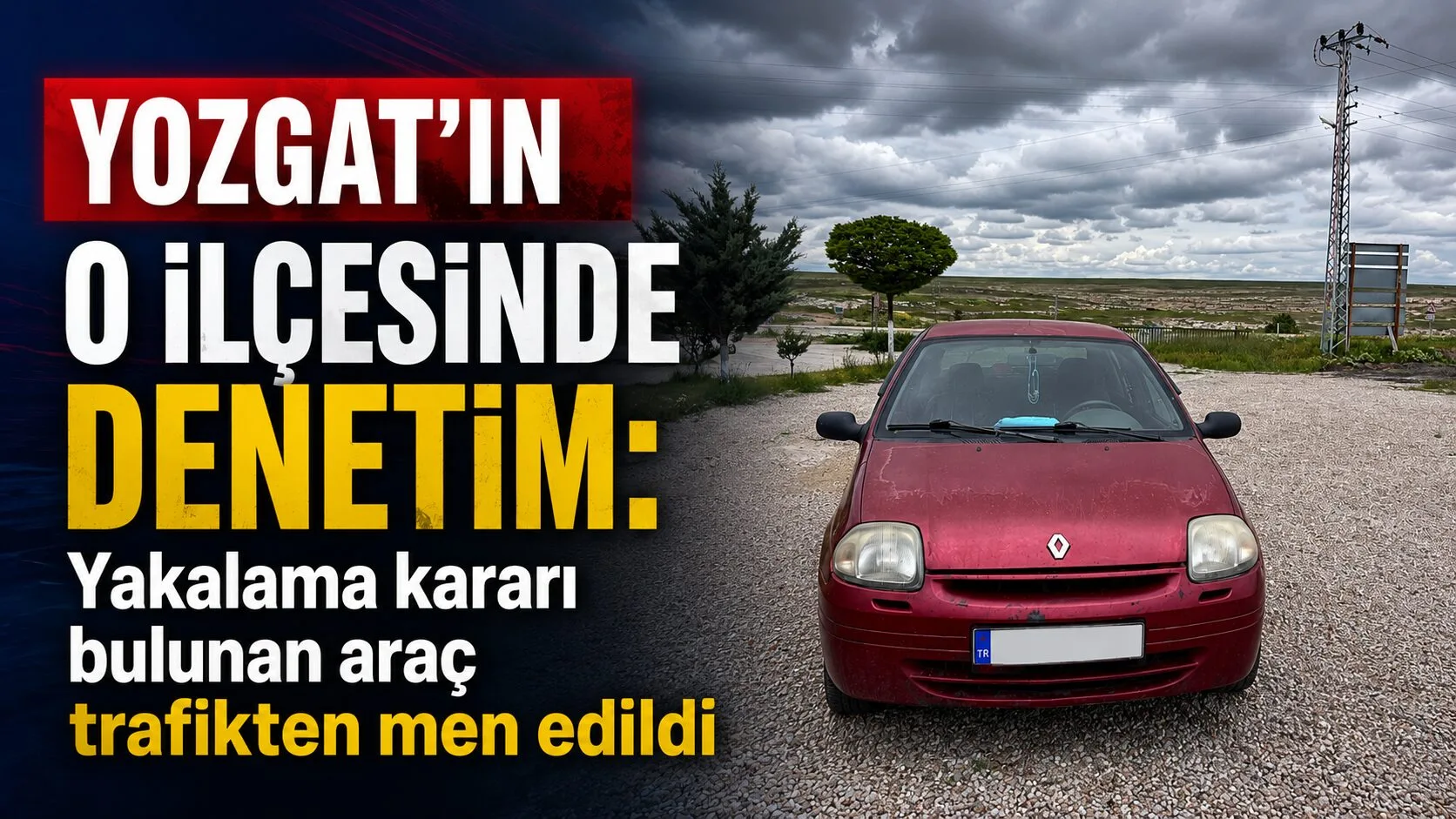 Yozgat’ın Yenifakılı ilçesinde jandarma ekiplerince yapılan yol kontrol uygulamasında, hakkında