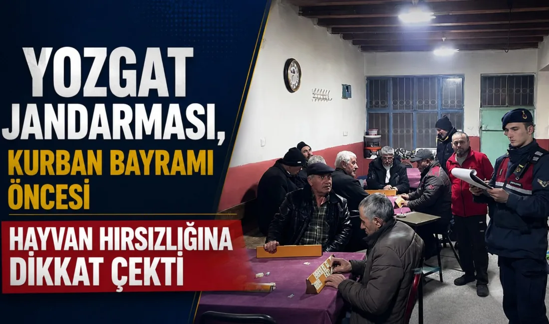 Çayıralan İlçe Jandarma Komutanlığı, yaklaşan Kurban Bayramı öncesinde hayvan hırsızlığına