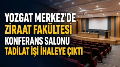 Yozgat Bozok Üniversitesi tarafından Ziraat Fakültesi Konferans Salonu için çelik