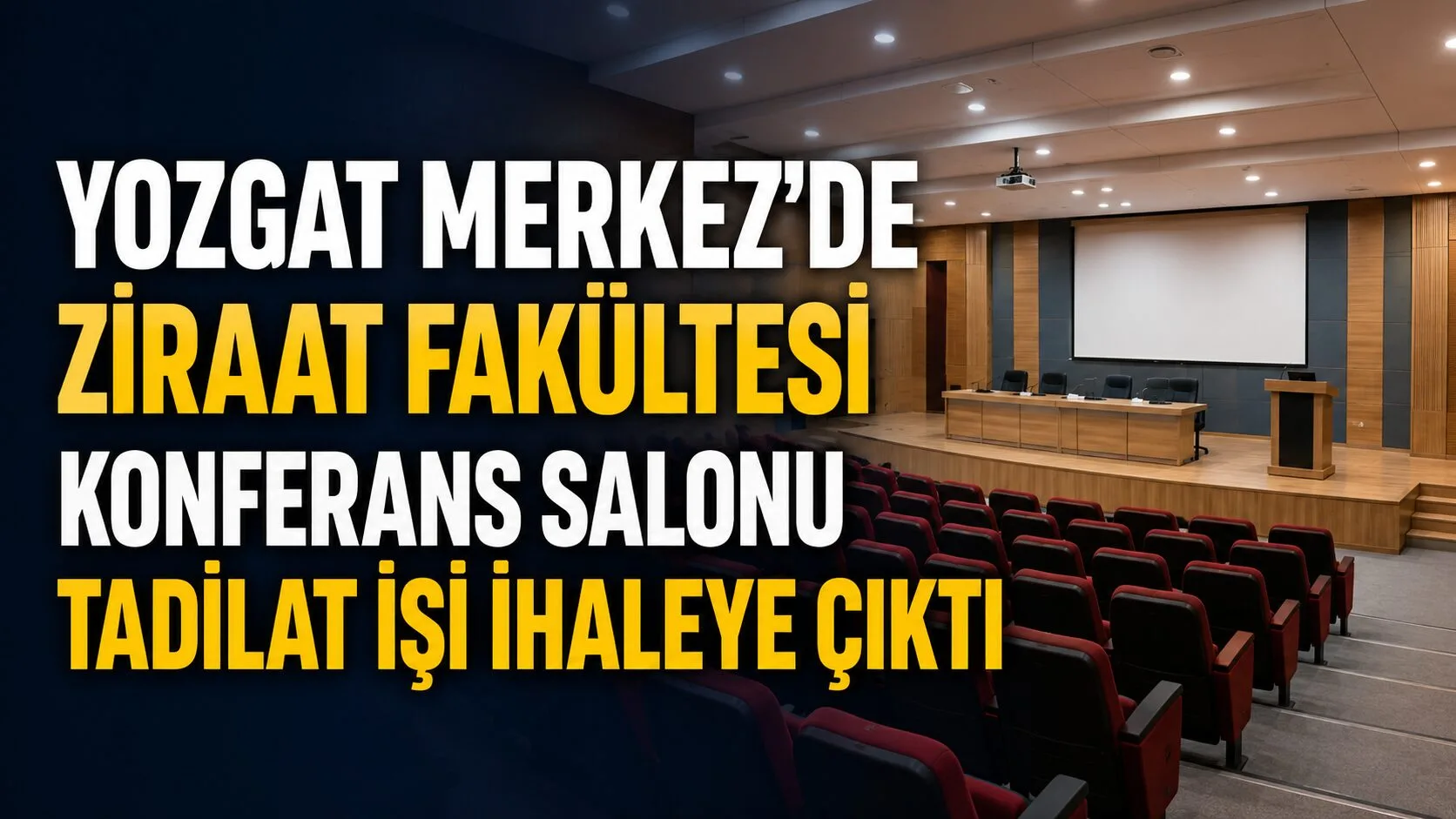 Yozgat Bozok Üniversitesi tarafından Ziraat Fakültesi Konferans Salonu için çelik