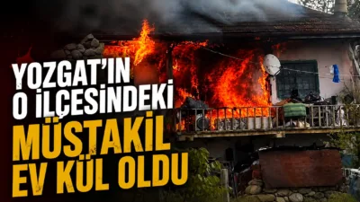 Bir evde çıkan soba yangını, alevlerin hızla yayılması sonucu müstakil
