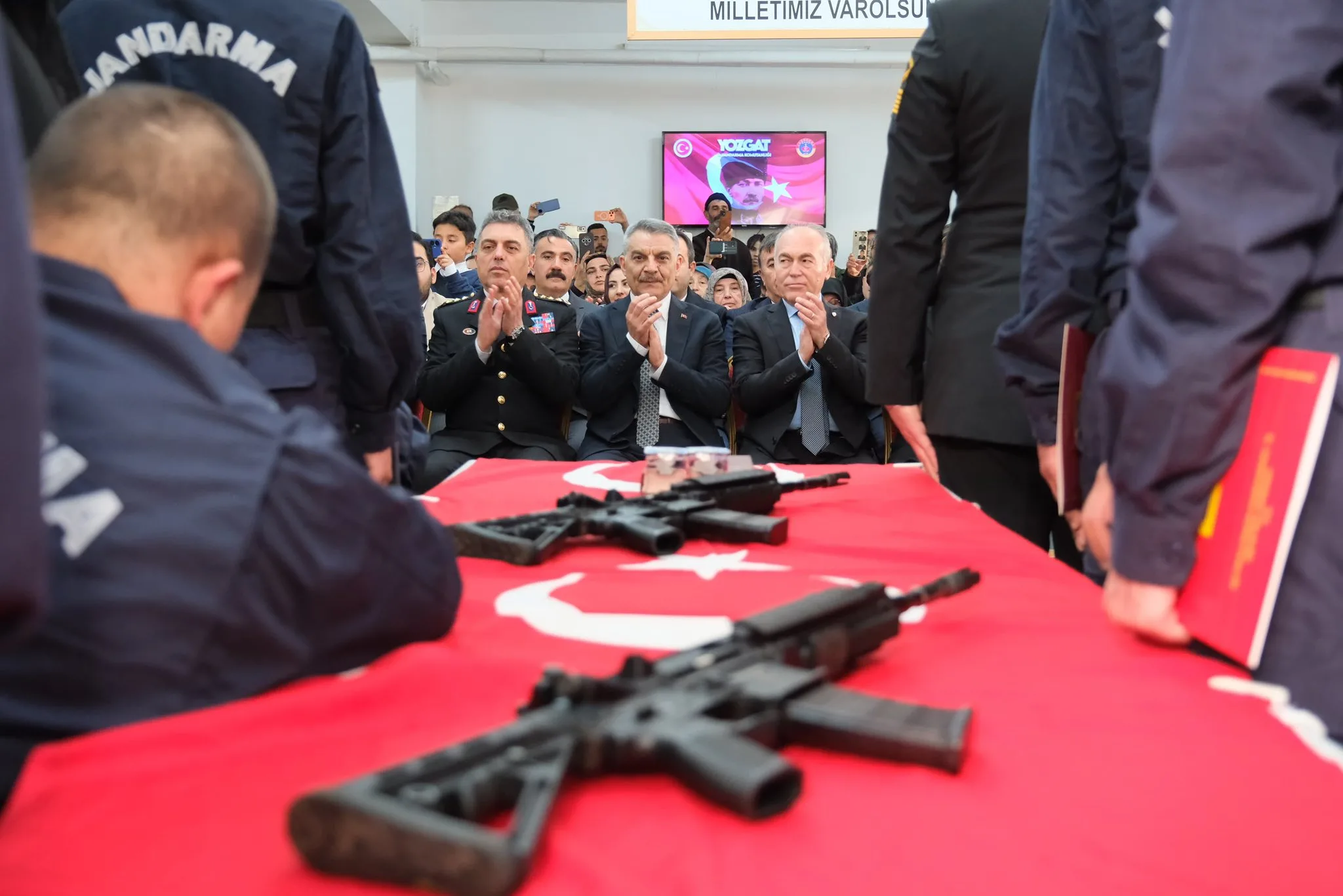 Yozgat İl Jandarma Komutanlığında engelli bireylere yönelik bir temsili askerlik