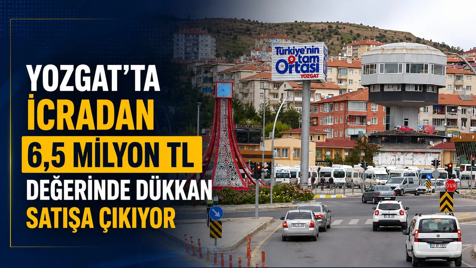 Yozgat Merkez Medrese Mahallesi'nde bulunan 161,75 m² büyüklüğündeki dükkan, 6,5