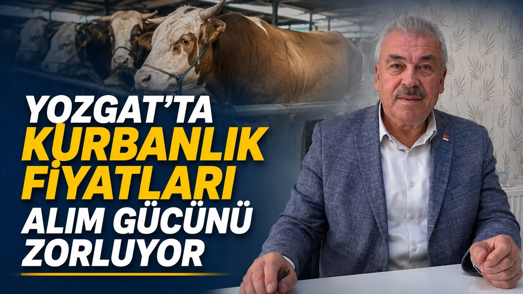 Yozgat CHP İl Başkanı Abdullah Yaşar, kurbanlık fiyatlarının artışının dar
