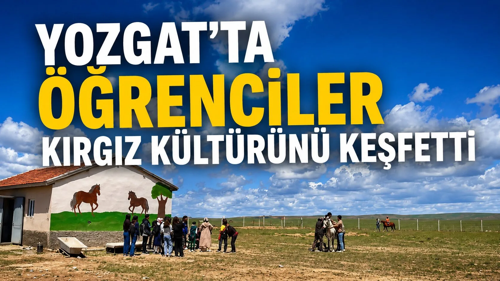 Yozgat'ta düzenlenen kültürel geziye katılan Fatma Temel Turhan Ortaokulu öğrencileri,