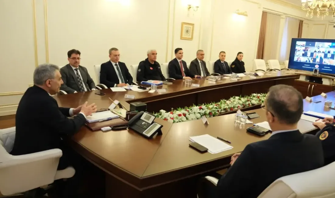 Yozgat Valiliği, eğitim-öğretim yılına yönelik okul güvenliği toplantısını VKS üzerinden