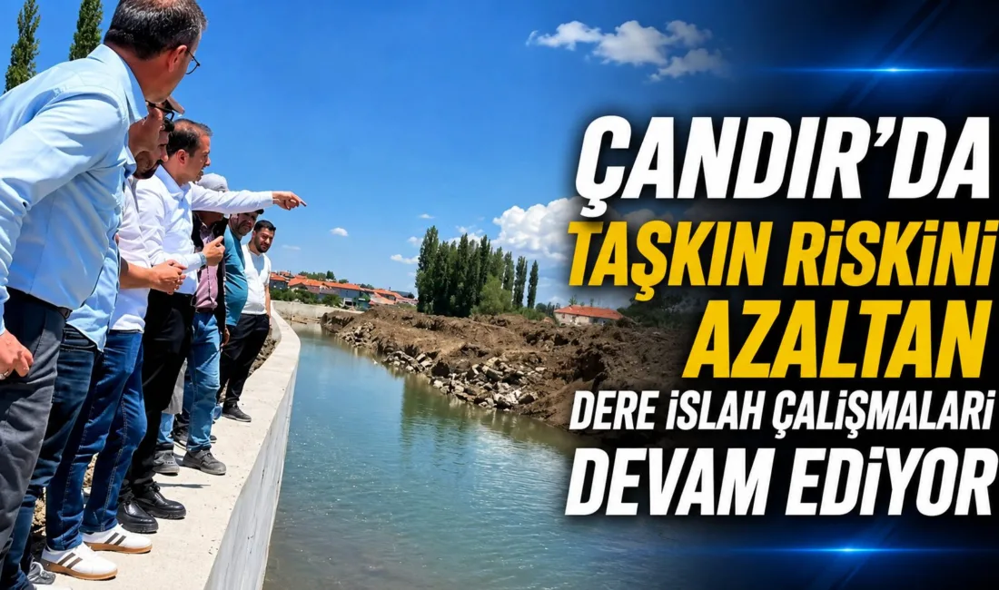 Yozgat'ın Çandır ilçesinde, taşkınları önlemek ve yerleşim alanlarını korumak amacıyla