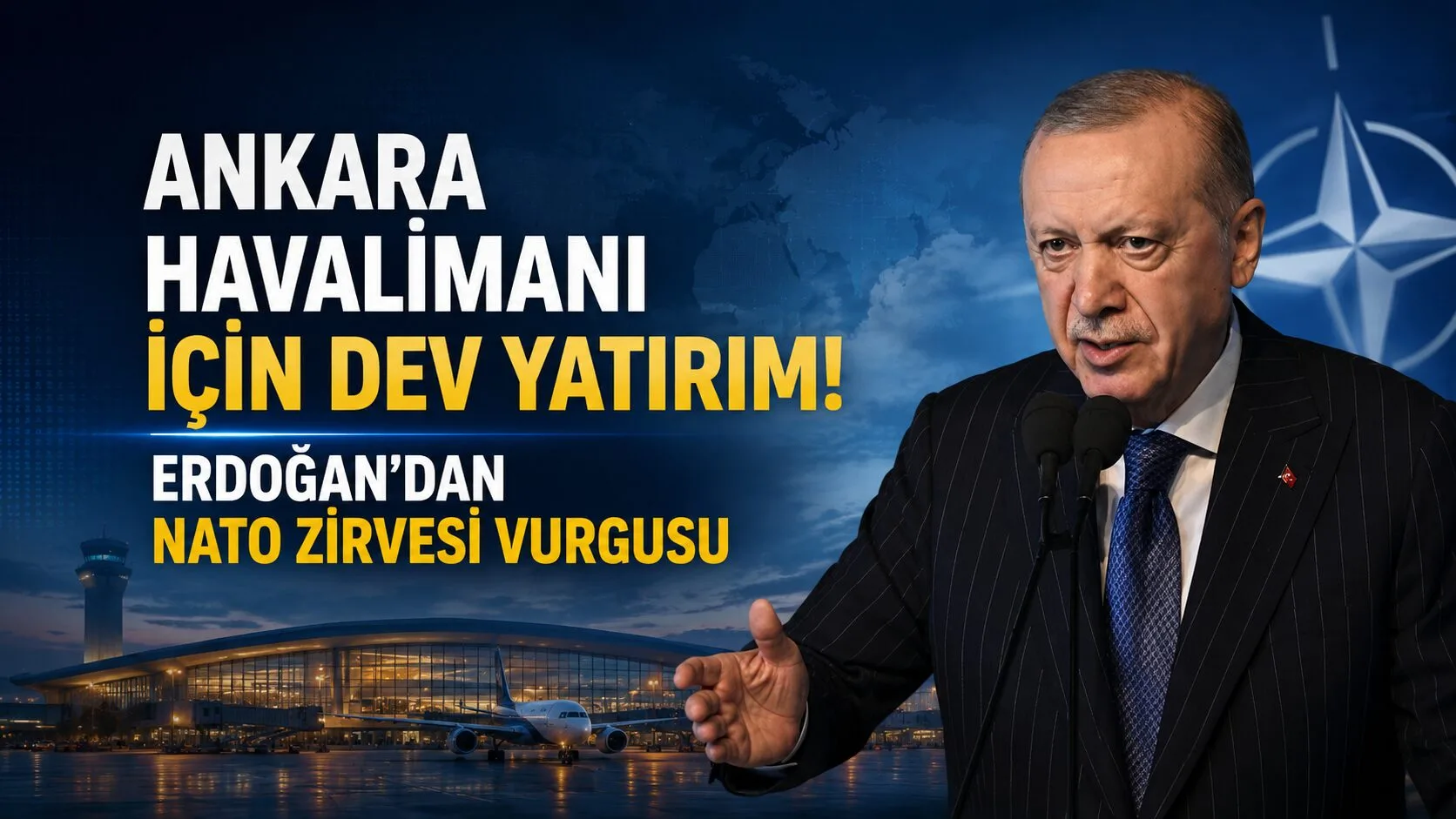 Cumhurbaşkanı Recep Tayyip Erdoğan, Ankara Havalimanı ve bağlantı yollarının açılışında