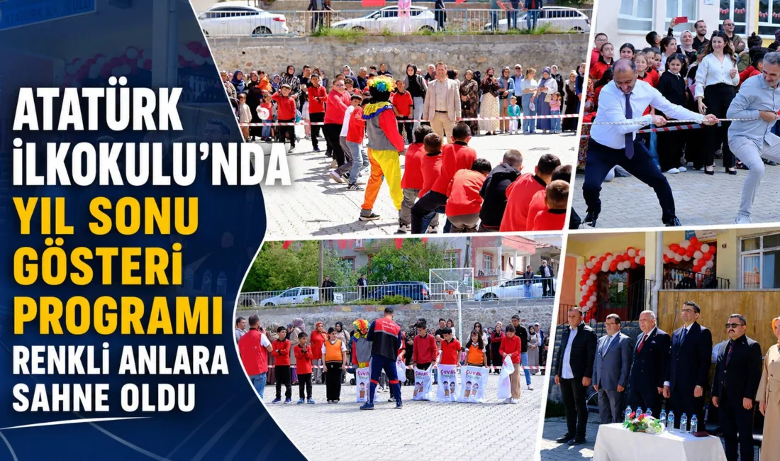 Atatürk İlkokulu tarafından düzenlenen Yıl Sonu Gösteri Programı, öğrencilerin gösterileri