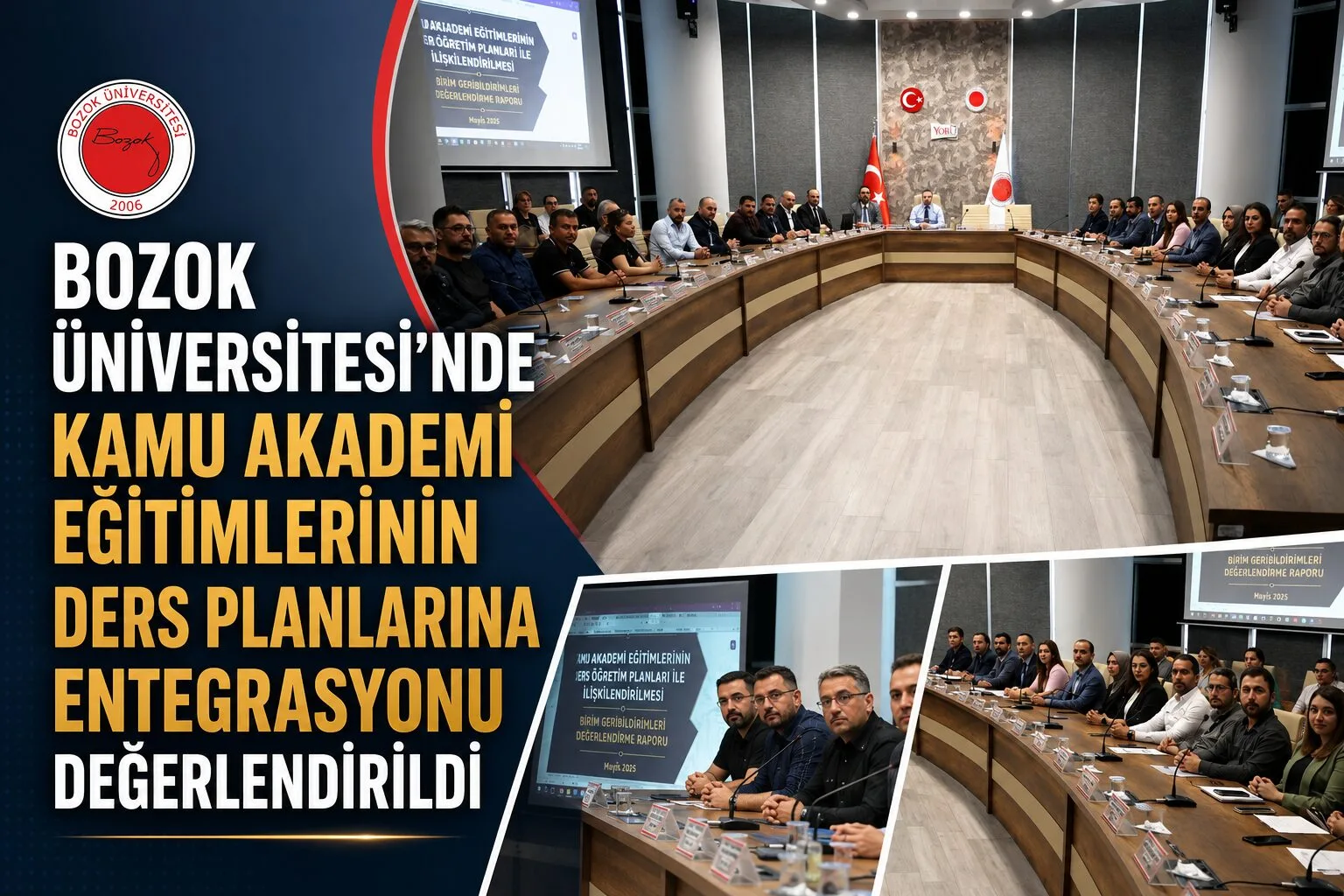 Yozgat Bozok Üniversitesi’nde gerçekleştirilen değerlendirme toplantısında, Kamu Akademi eğitimlerinin ders