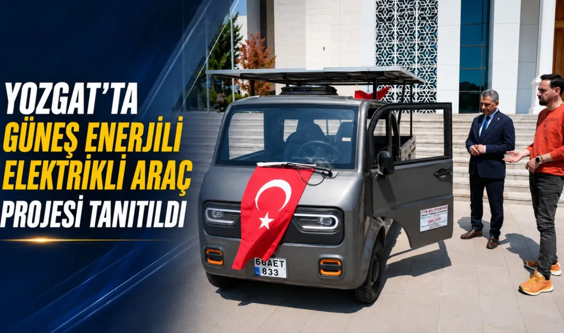 Yozgat Valisi Mehmet Ali Özkan, güneş panelleriyle çalışan elektrikli araç