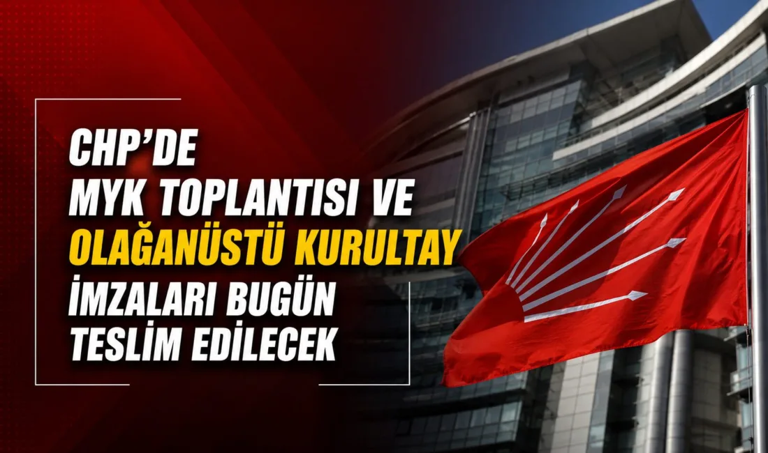 CHP Genel Merkezi'nde bugün saat 11.30'da Özgür Özel'i destekleyen 74