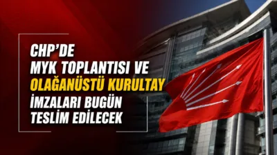 CHP Genel Merkezi'nde bugün saat 11.30'da Özgür Özel'i destekleyen 74