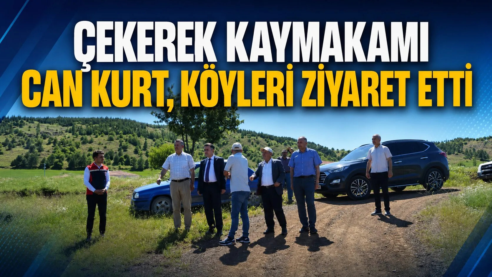 Çekerek Kaymakamı Can Kurt, İlçe Tarım ve Orman Müdürü ile