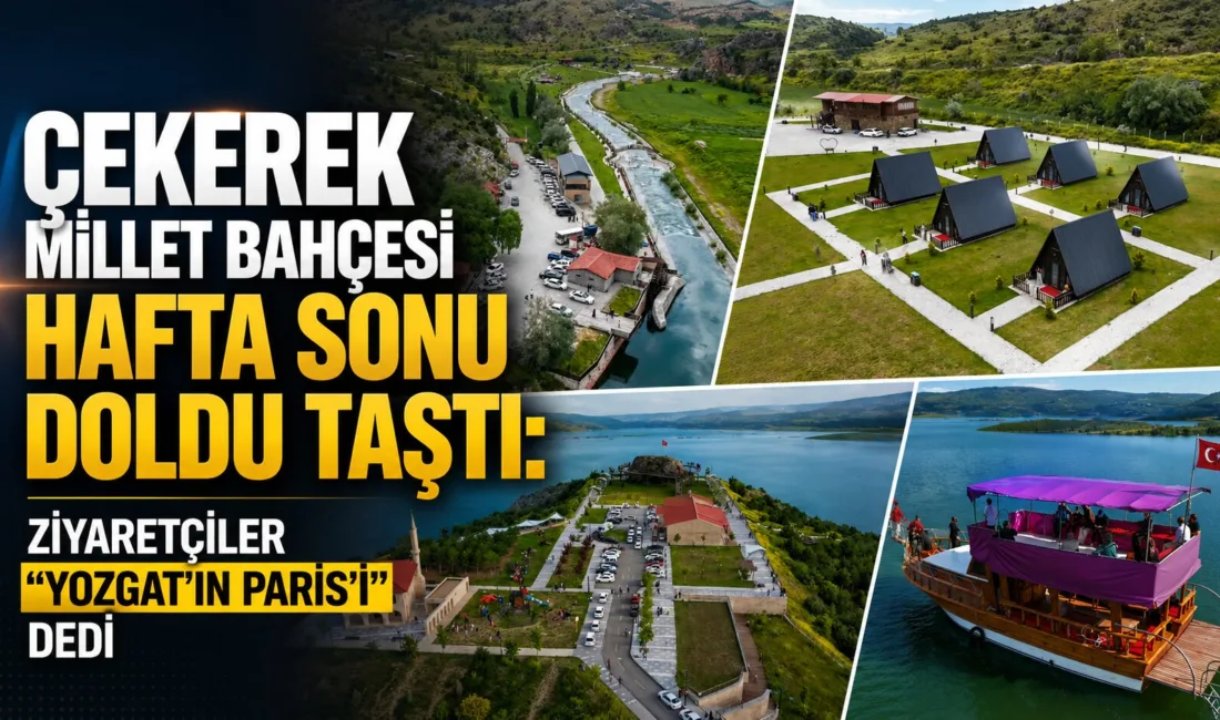 Yozgat’ın Çekerek ilçesindeki Millet Bahçesi, hafta sonu ziyaretçi akınına uğradı.