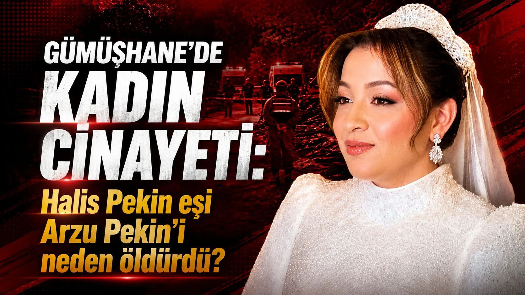 Gümüşhane'nin Torul ilçesinde 26 yaşındaki Halis Pekin, eşi Arzu Pekin