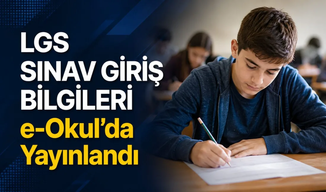 Milli Eğitim Bakanlığı, 13 Haziran'da yapılacak Liselere Geçiş Sistemi (LGS)