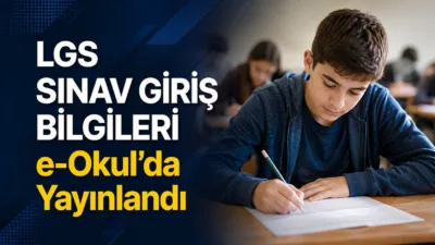 Milli Eğitim Bakanlığı, 13 Haziran'da yapılacak Liselere Geçiş Sistemi (LGS)