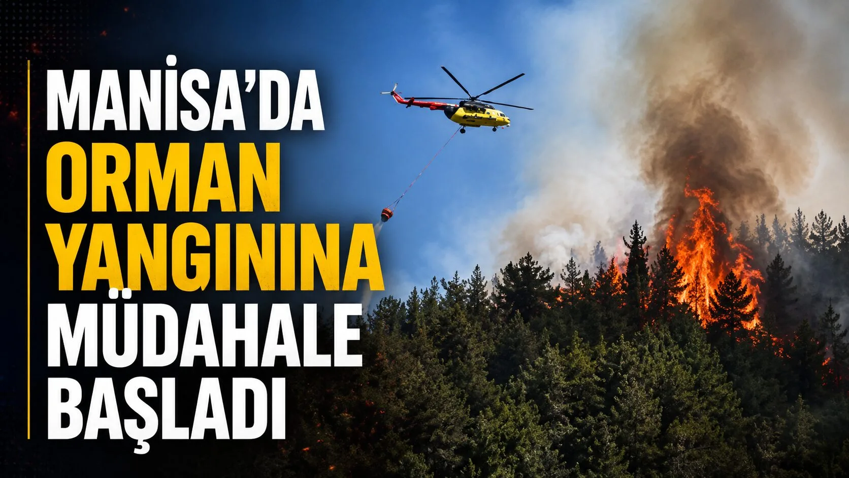 Manisa'nın Derbent ve Çıkrıkçı mahalleleri yakınlarındaki ormanlık alanda nedeni bilinmeyen