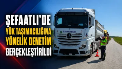 Yozgat’ın Şefaatli ilçesinde jandarma ekipleri, yük taşımacılığı yapan araç ve