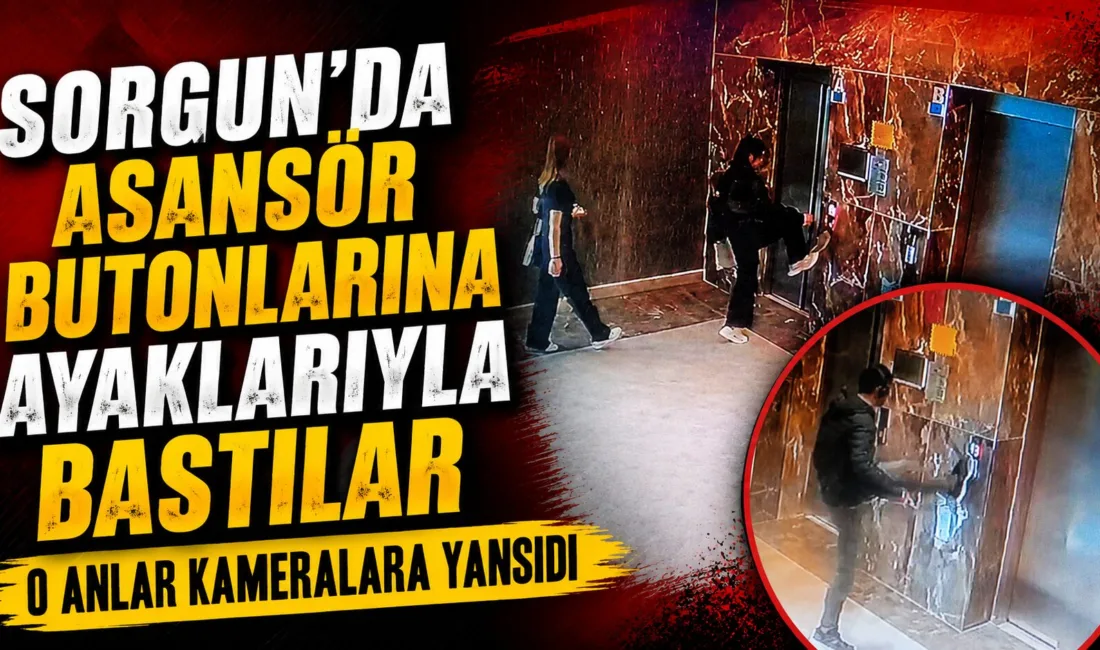 Yozgat’ın Sorgun ilçesinde bir apartmanın asansöründe kaydedilen görüntüler, bina sakinlerinin