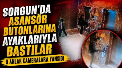 Yozgat’ın Sorgun ilçesinde bir apartmanın asansöründe kaydedilen görüntüler, bina sakinlerinin