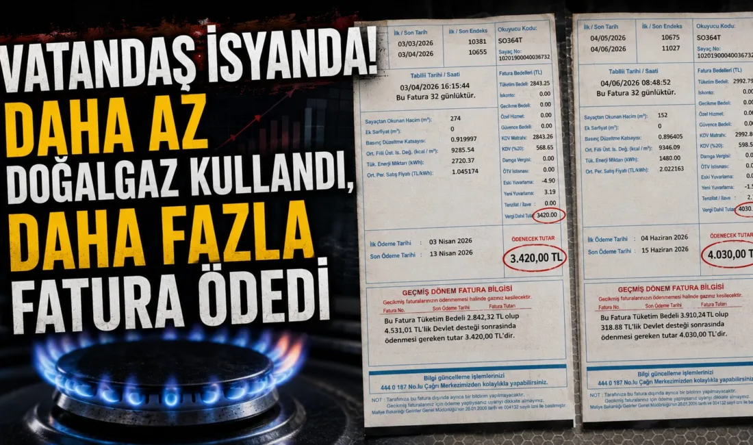 Kademeli tarife uygulaması nedeniyle doğalgaz faturalarında yaşanan artış vatandaşların tepkisine