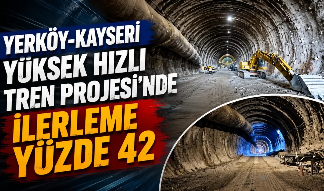 Yerköy güzergahında bulunan Ankara-Yerköy-Kayseri Yüksek Hızlı Tren Projesi'nde çalışmalar hızla